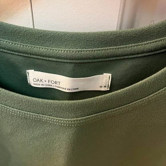 Emerald green Oak + Fort sleeveless crop top - Picture 3 of 3